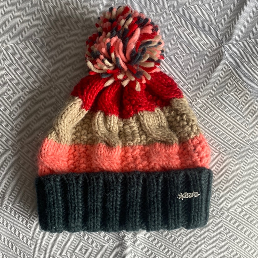Colourful Winter Hat / Tuque with PomPom